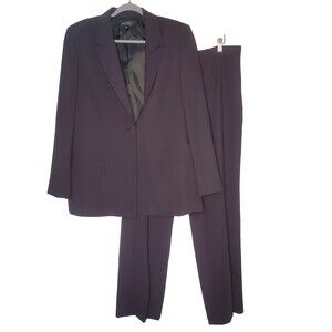 Kasper Pant Suit Navy Blue Size 16
